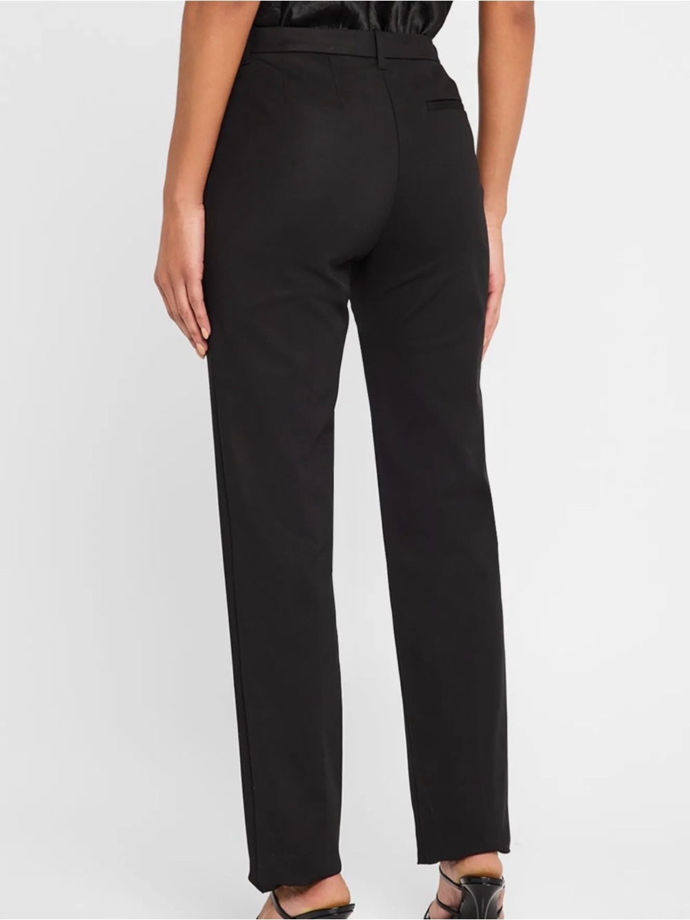 Armani Exchange Black Straight-Leg Pants
